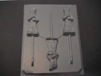 130sp Gumby Chocolate or Hard Candy Lollipop Mold