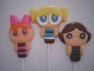 135sp Little Powerful Girls Chocolate or Hard Candy Lollipop Mold