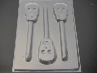 2406 Skull Pretzel Chocolate Candy Mold