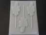 2404 Ghost with Pumpkin Chocolate or Hard Candy Lollipop Mold