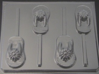 1717 Flip Flops Sandals Chocolate or Hard Candy Lollipop Mold